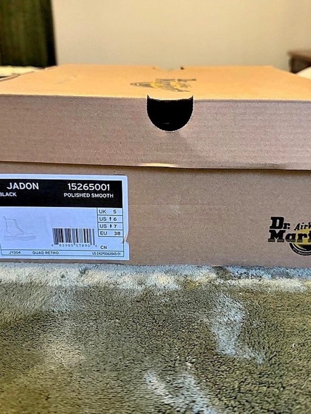 Dr. Martens Jadon Polished Smooth Leather Platform Boots Platform Combat Boots